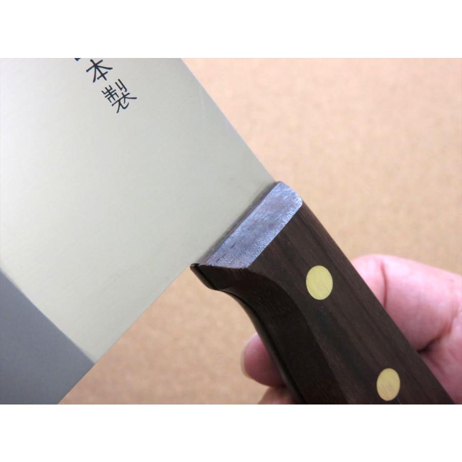 正広 包丁 中華包丁 17.5cm (175mm) 関の刃物 角小型 薄口 モリブデン