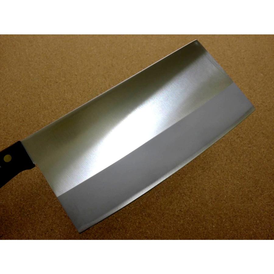 中華包丁 210mm 正広作 関の刃物 角大型 中厚 肉 魚 野菜切り 万能包丁 正広 包丁 中華包丁 21cm (210mm) 関の刃物 角大型 中厚 本割込
