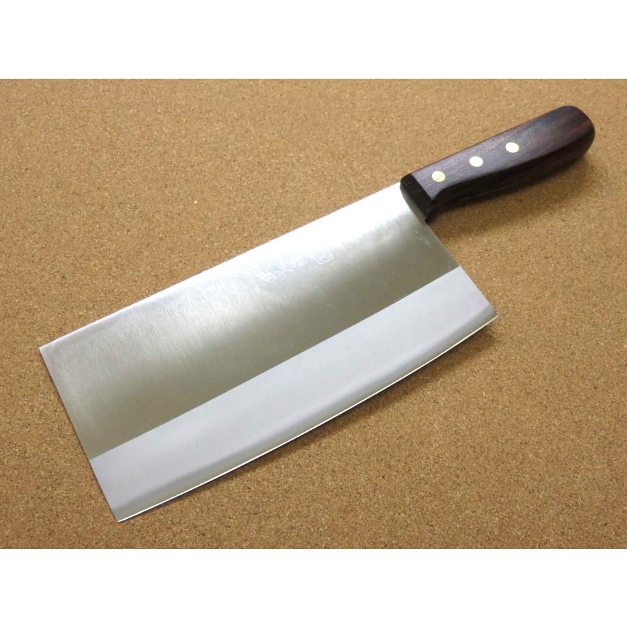 正広 包丁 中華包丁 21cm (210mm) 関の刃物 角大型 中厚 本割込三合鋼