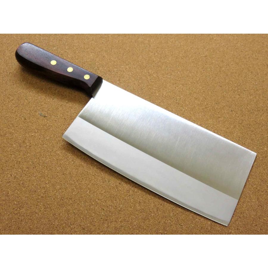 正広 包丁 中華包丁 21cm (210mm) 関の刃物 角大型 中厚 本割込三合鋼
