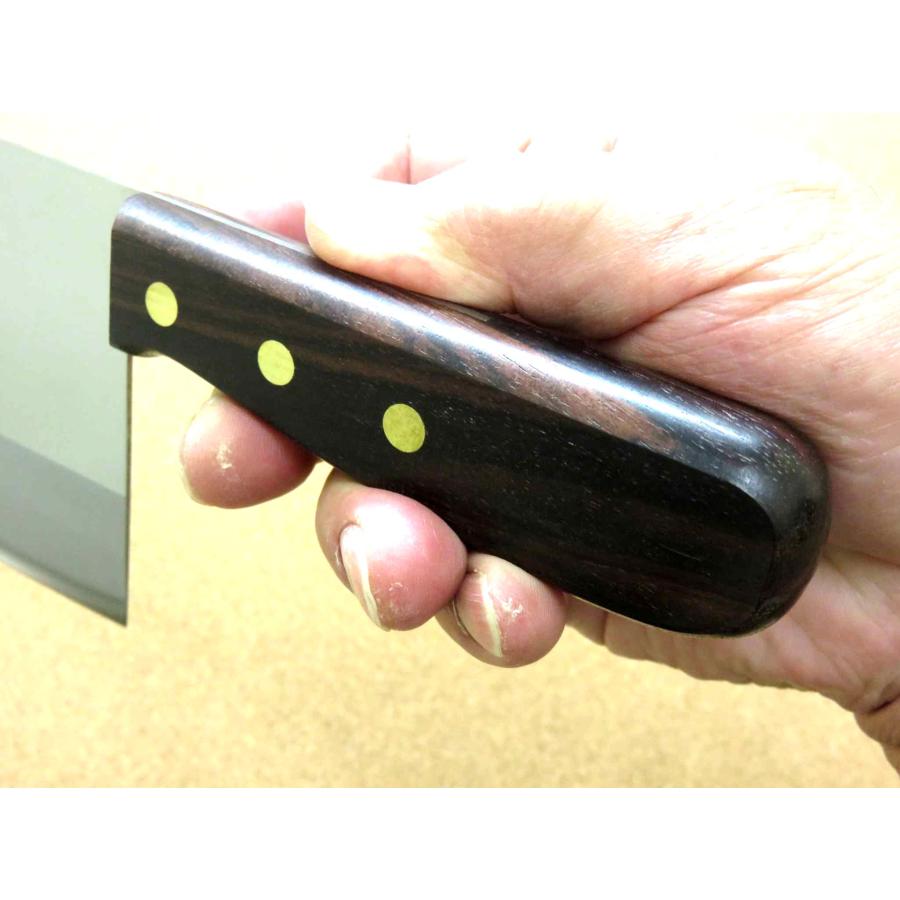 正広 包丁 中華包丁 21cm (210mm) 関の刃物 角大型 中厚 本割込三合鋼