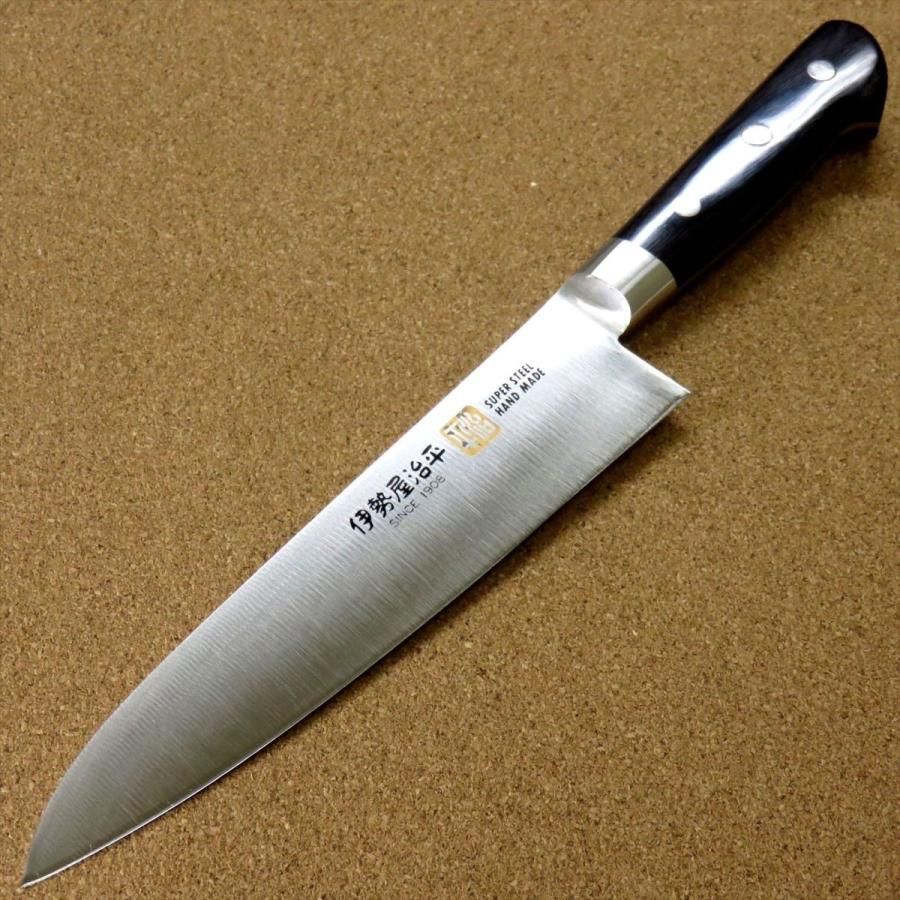 関の刃物 牛刀 180mm 伊勢屋治平 マイカルタ 口金 両刃 洋包丁 開運包丁 包丁 牛刀 18cm (180mm) 関の刃物 伊勢屋治平 モリブデン 口金 洋包丁