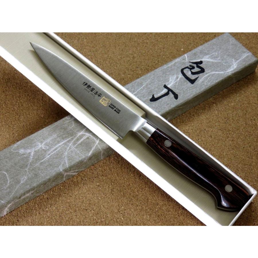 包丁 ペティナイフ 12cm (120mm) 関の刃物 伊勢屋治平 モリブデン 口金