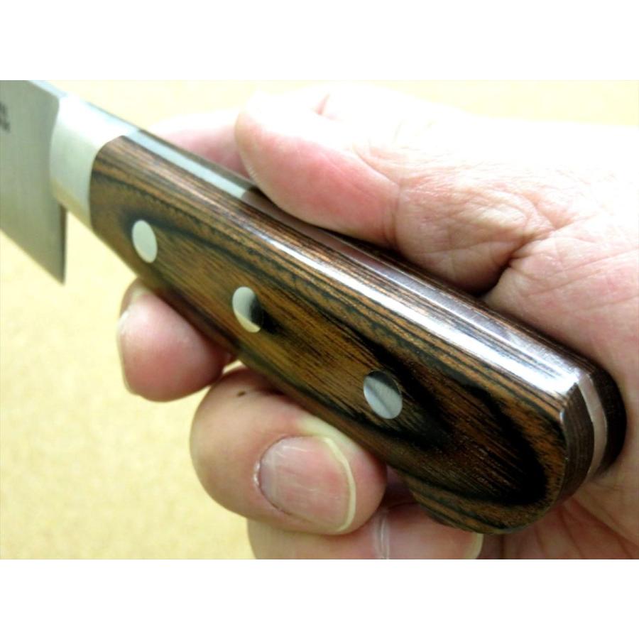 包丁 牛刀 18cm (180mm) 関の刃物 伊勢屋治平 モリブデン 口金 両刃