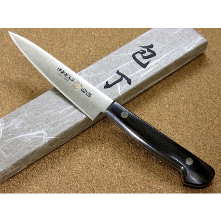 包丁 ペティナイフ 12cm (120mm) 関の刃物 伊勢屋治平 ステンレス 両刃