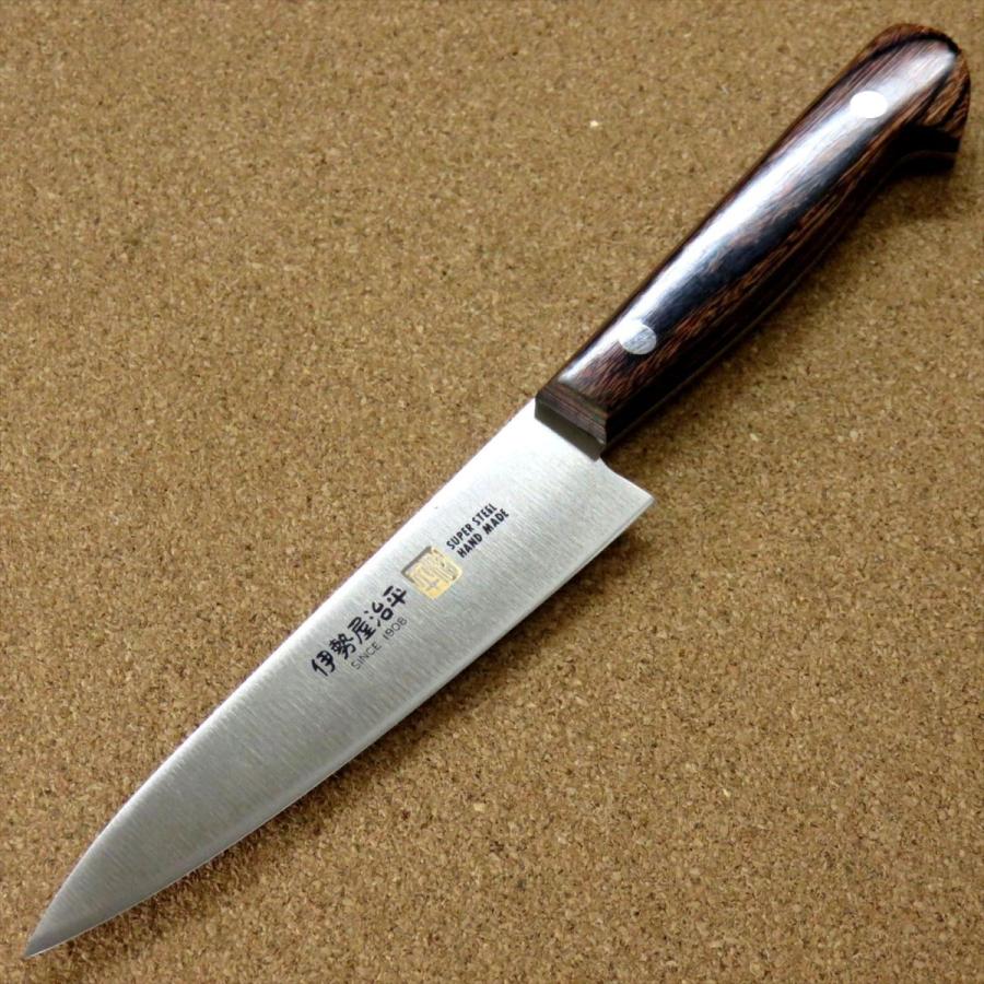 包丁 ペティナイフ 12cm (120mm) 関の刃物 伊勢屋治平 ステンレス 両刃