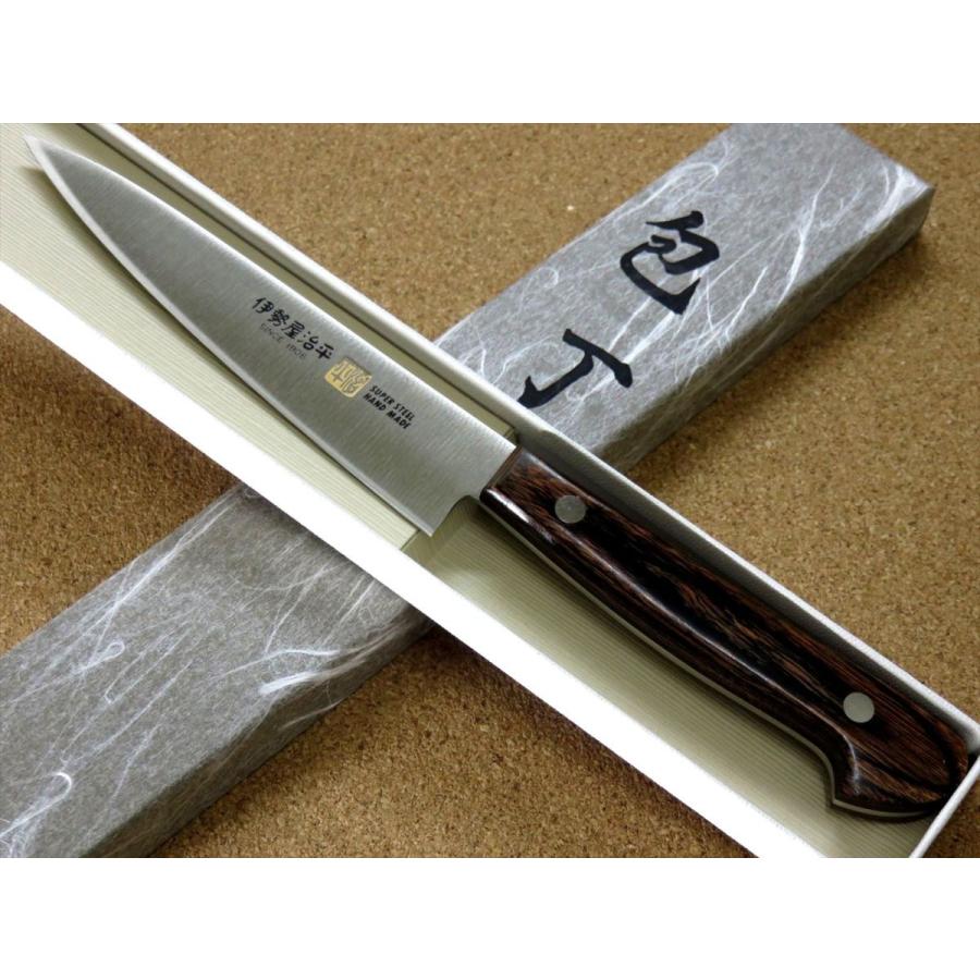 包丁 ペティナイフ 12cm (120mm) 関の刃物 伊勢屋治平 ステンレス 両刃