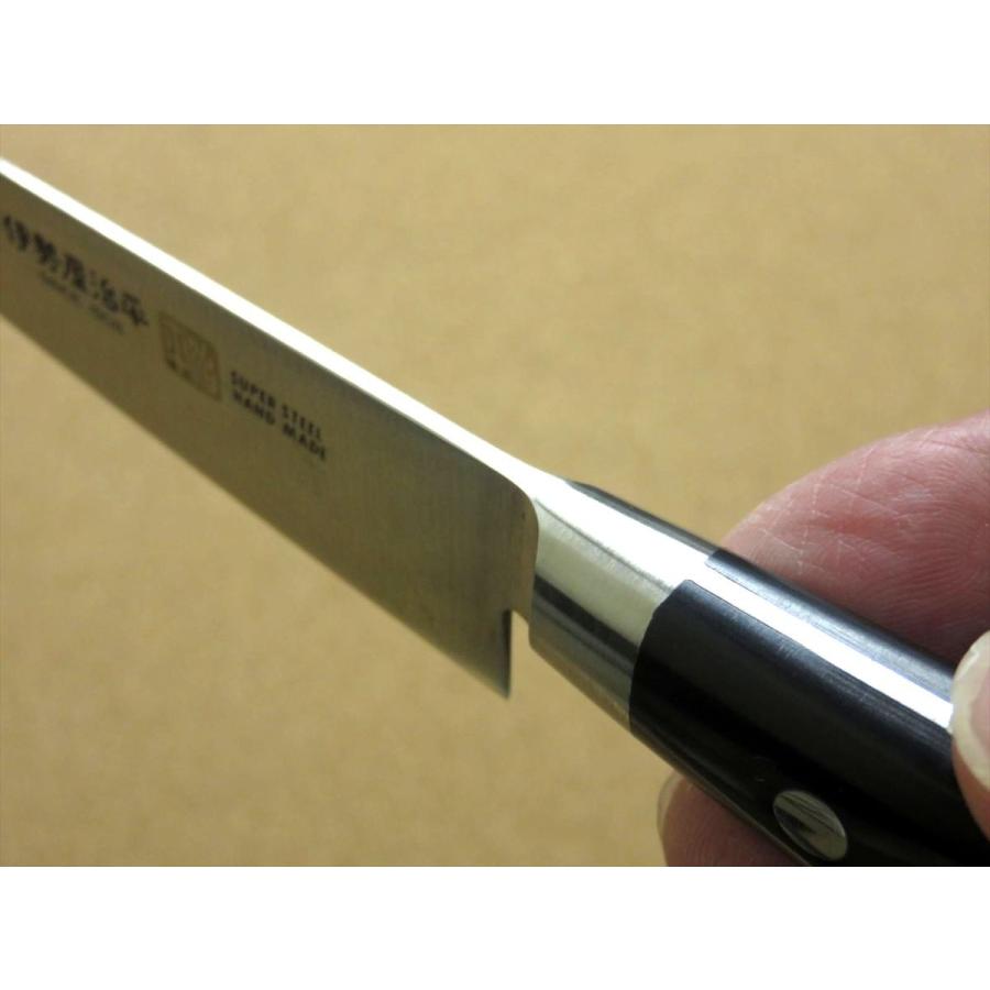 包丁 ペティナイフ 12cm (120mm) 関の刃物 伊勢屋治平 モリブデン 口金