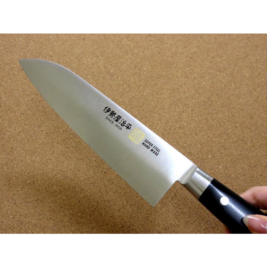 包丁 三徳包丁 18cm (180mm) 関の刃物 伊勢屋治平 モリブデン 口金