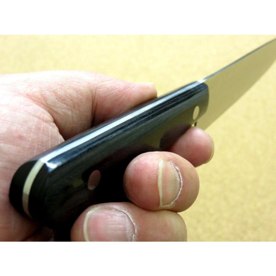 包丁 伊勢屋治平 ペティ 15cm ニッケルダマスカス鋼 33層 両刃 日本製 包丁 ペティナイフ 15cm (150mm) 関の刃物 伊勢谷治平