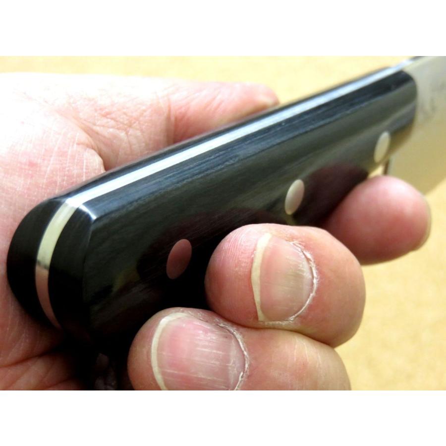 包丁 牛刀 21cm (210mm) 関の刃物 伊勢谷治平 ダマスカス鋼 33層 V金10