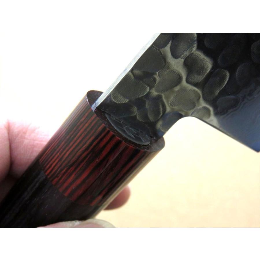 包丁 牛刀 21cm (210mm) 関の刃物 伊勢屋 ダマスカス 33層 V金10号 鎚