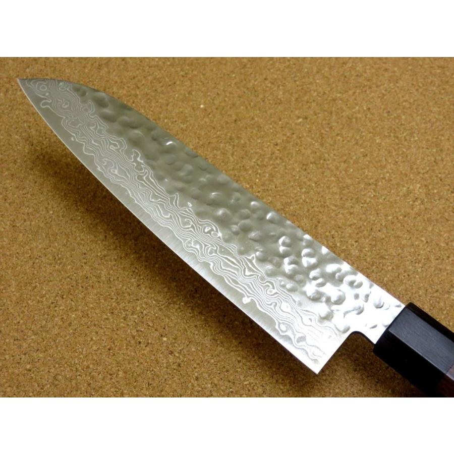 関の刃物 三徳包丁 180mm ダマスカス 45層 鎚目 両刃 万能包丁 ナイフ 包丁 三徳包丁 18cm (180mm) 関の刃物 ダマスカス 45層 10A
