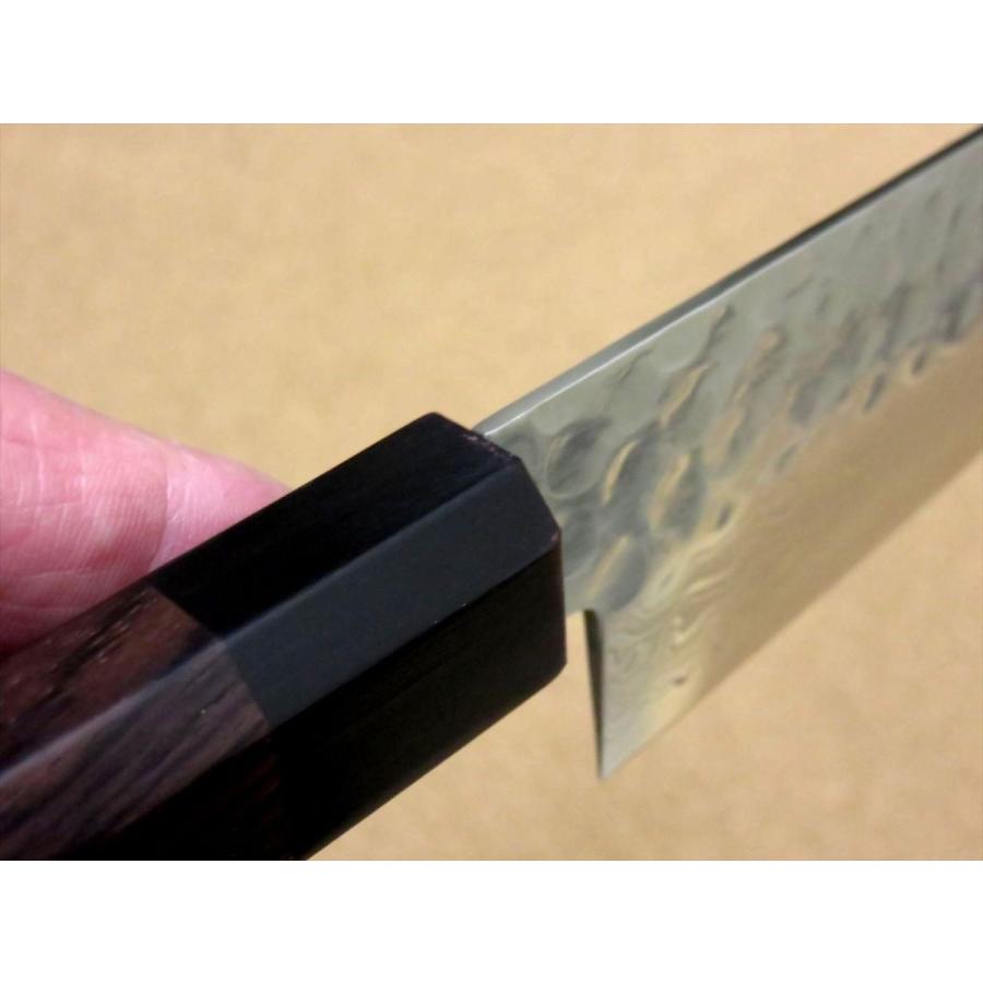 関の刃物 牛刀 180mm ダマスカス 45層 鎚目鍛造 肉 魚 野菜 両刃包丁 包丁 牛刀 18cm (180mm) 関の刃物 ダマスカス 45層 10A