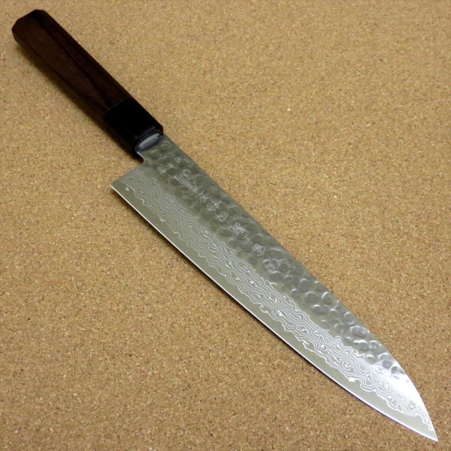 包丁 牛刀 21cm (210mm) 関の刃物 ダマスカス 45層 10A