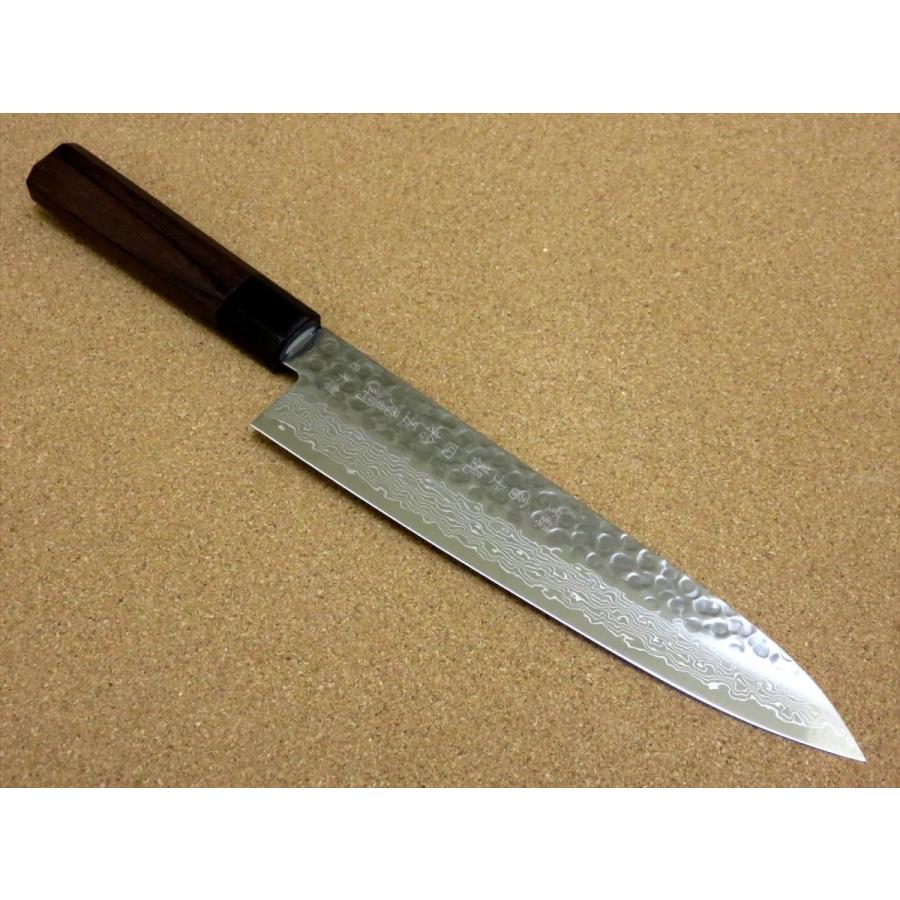 関の刃物 牛刀 180mm ダマスカス 45層 鎚目鍛造 肉 魚 野菜 両刃包丁 関の刃物 牛刀 180mm ダマスカス 45層 鎚目鍛造 肉 魚 野菜 両刃包丁