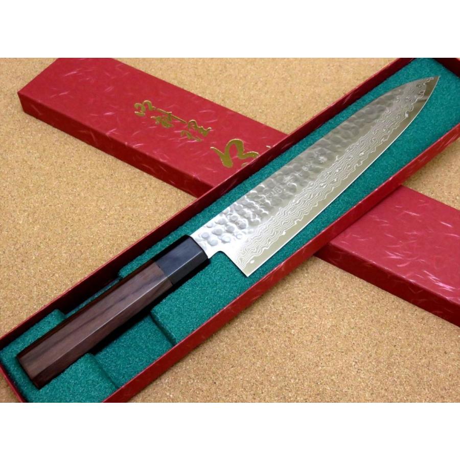 包丁 牛刀 21cm (210mm) 関の刃物 ダマスカス 45層 10A