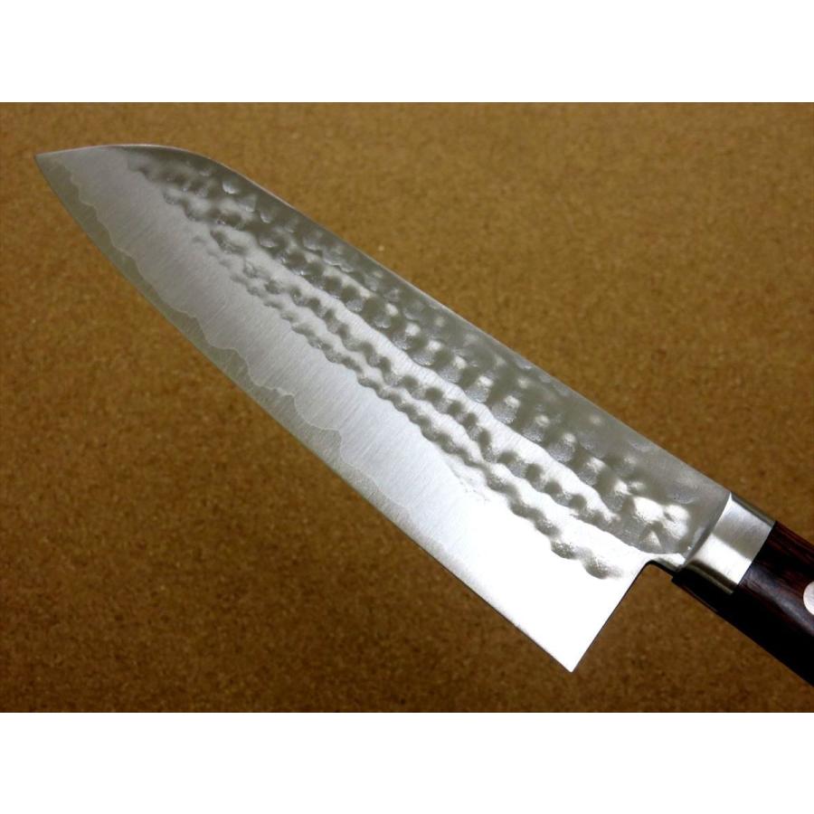 関の刃物 三徳包丁 170mm 濃州正宗作 ぼかし入 割込 ステンレス 両刃包丁 包丁 三徳包丁 17cm (170mm) 関の刃物 濃州孫六作 モリブデン