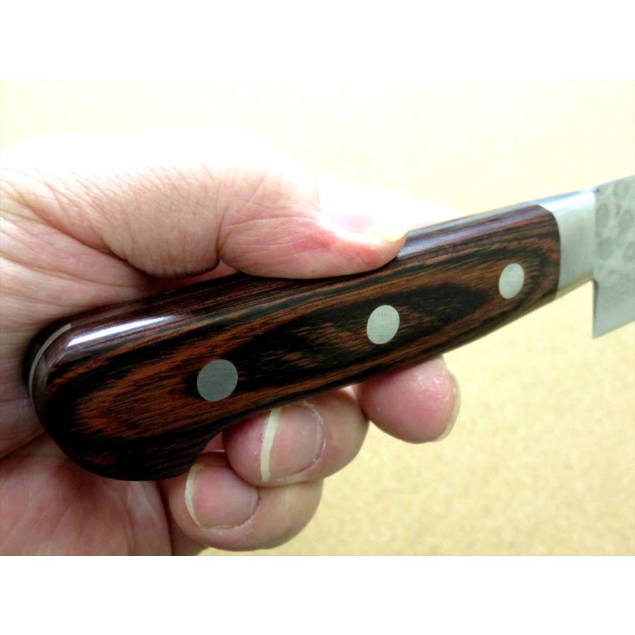 包丁 筋引包丁 24cm (240mm) 関の刃物 ダマスカス 鎚目鍛造 V金10号
