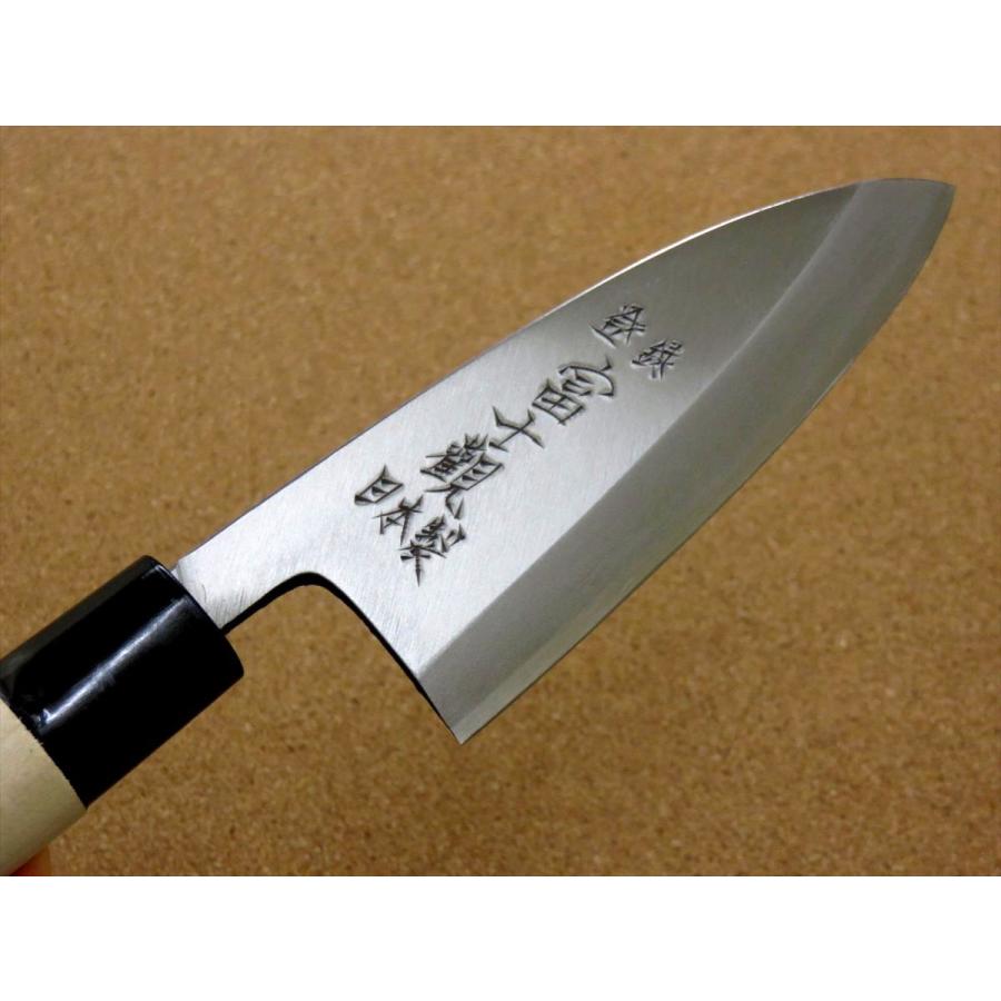 関の刃物 出刃包丁 180mm 白紙3号 片刃 右利き 水牛角口金付 魚 肉解体 関の刃物 出刃包丁 180mm 白紙3号 片刃 右利き 水牛角口金付