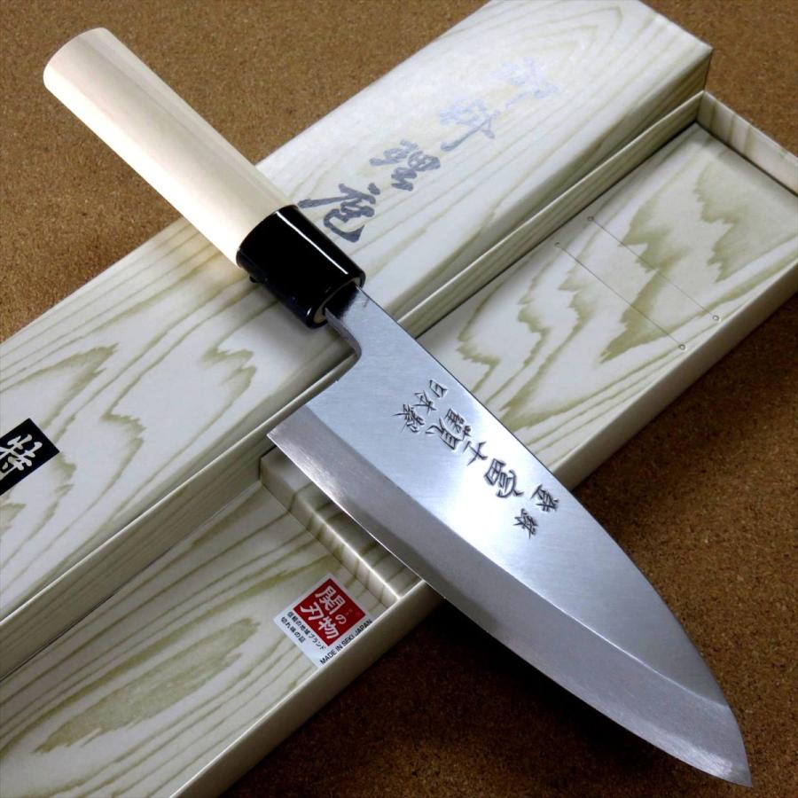 包丁 出刃包丁 15cm (150mm) 関の刃物 ステンレス複合材 (SK5 軟鉄) 右