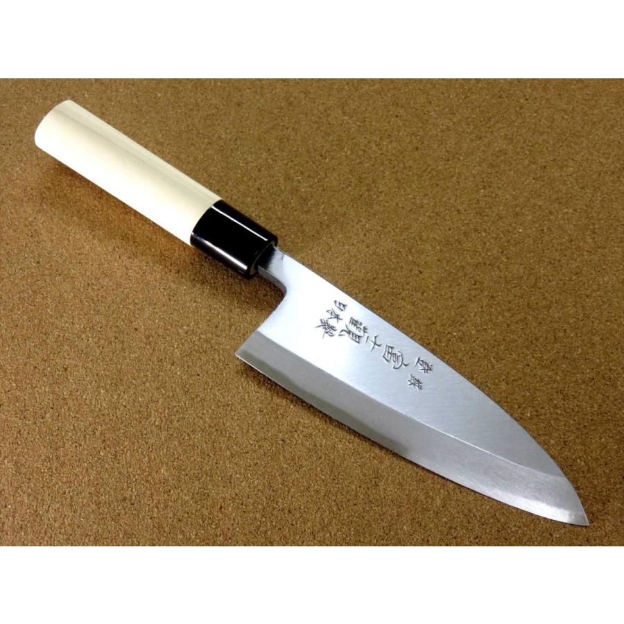包丁 出刃包丁 15cm (150mm) 関の刃物 ステンレス複合材 (SK5 軟鉄) 右