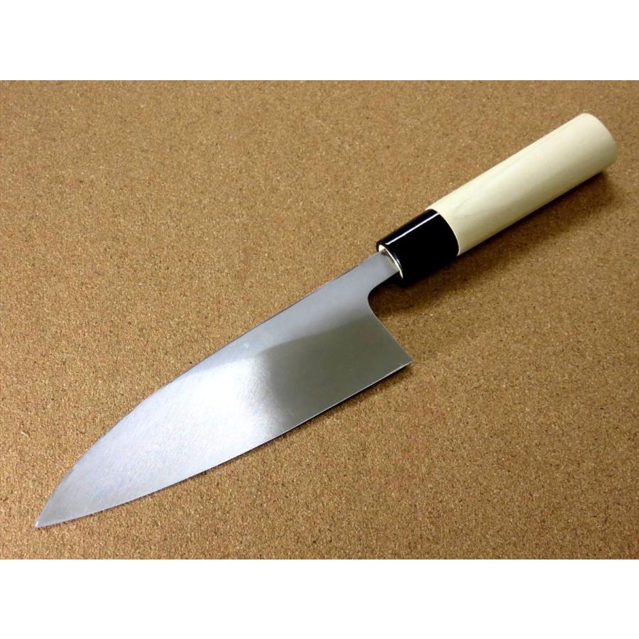 関の刃物 出刃包丁 180mm SK5 軟鉄 片刃 右利き 魚処理 鳥 肉解体 包丁 出刃包丁 18cm (180mm) 関の刃物 ステンレス複合材 (SK5 軟鉄) 右