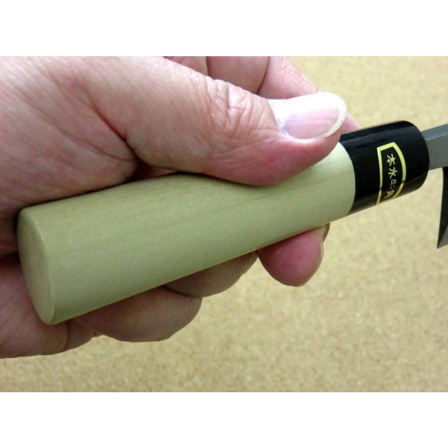 包丁 出刃包丁 12cm (120mm) 関の刃物 炭素鋼 白紙3号・軟鉄 右利き 片刃包丁 本水牛角口金 日本製の画像