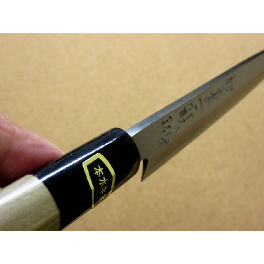 関の刃物 柳刃包丁 170mm 白紙3号 炭素鋼 片刃 右利き 刺身包丁 水牛角