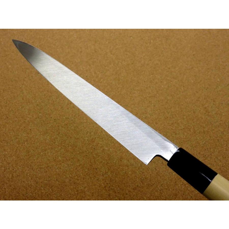 関の刃物 柳刃包丁 205mm 白紙3号 炭素鋼 片刃 右利き 刺身包丁 水牛角 包丁 柳刃包丁 20.5cm (205mm) 関の刃物 炭素鋼 白紙3号 右利き