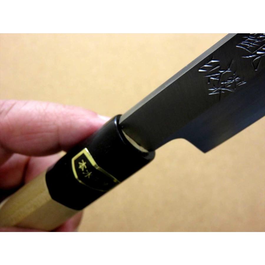 関の刃物 柳刃包丁 205mm 白紙3号 炭素鋼 片刃 右利き 刺身包丁 水牛角 包丁 柳刃包丁 20.5cm (205mm) 関の刃物 炭素鋼 白紙3号 右利き