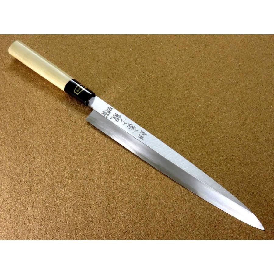 関の刃物 柳刃包丁 205mm 白紙3号 炭素鋼 片刃 右利き 刺身包丁