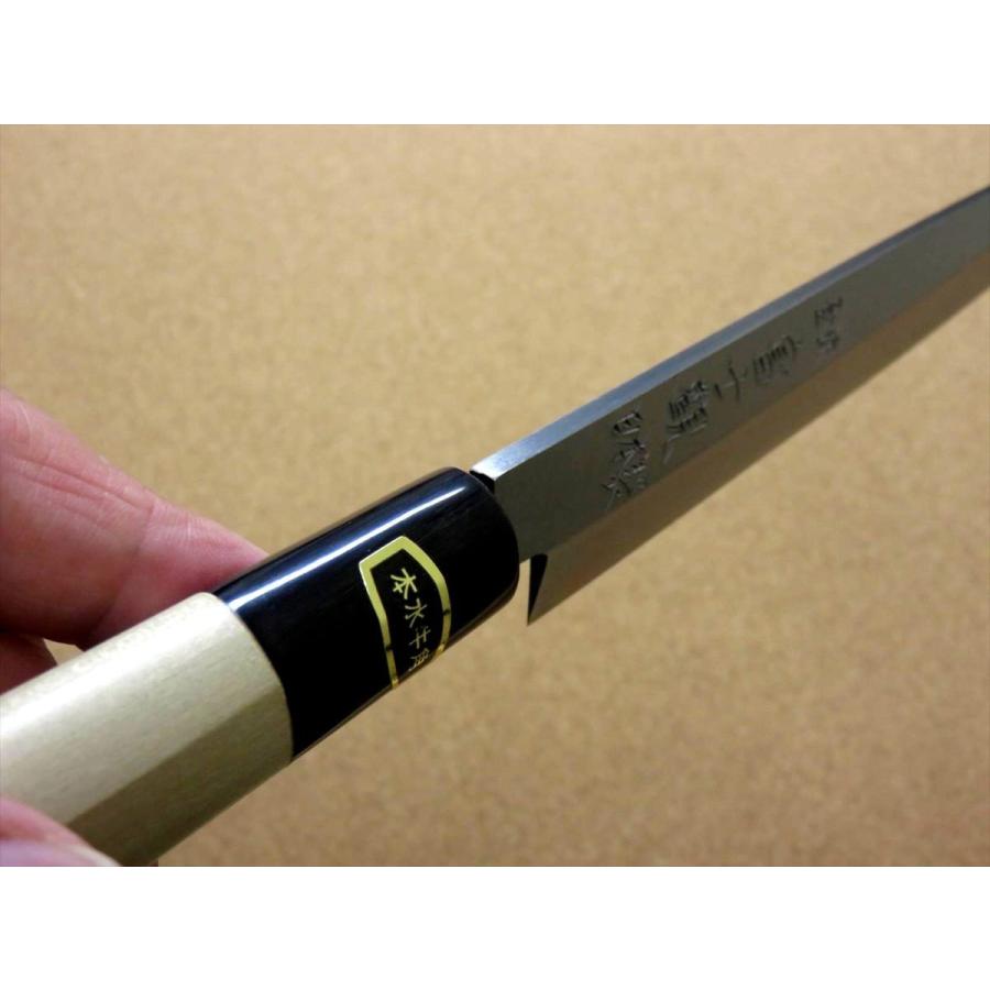 関の刃物 柳刃包丁 235mm 白紙3号 炭素鋼 片刃 右利き 刺身包丁 水牛角