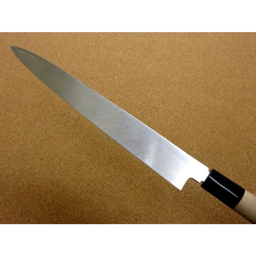 関の刃物 柳刃包丁 265mm 白紙3号 炭素鋼 片刃 右利き 刺身包丁 水牛角 包丁 柳刃包丁 26.5cm (265mm) 関の刃物 炭素鋼 白紙3号 右利き 片刃