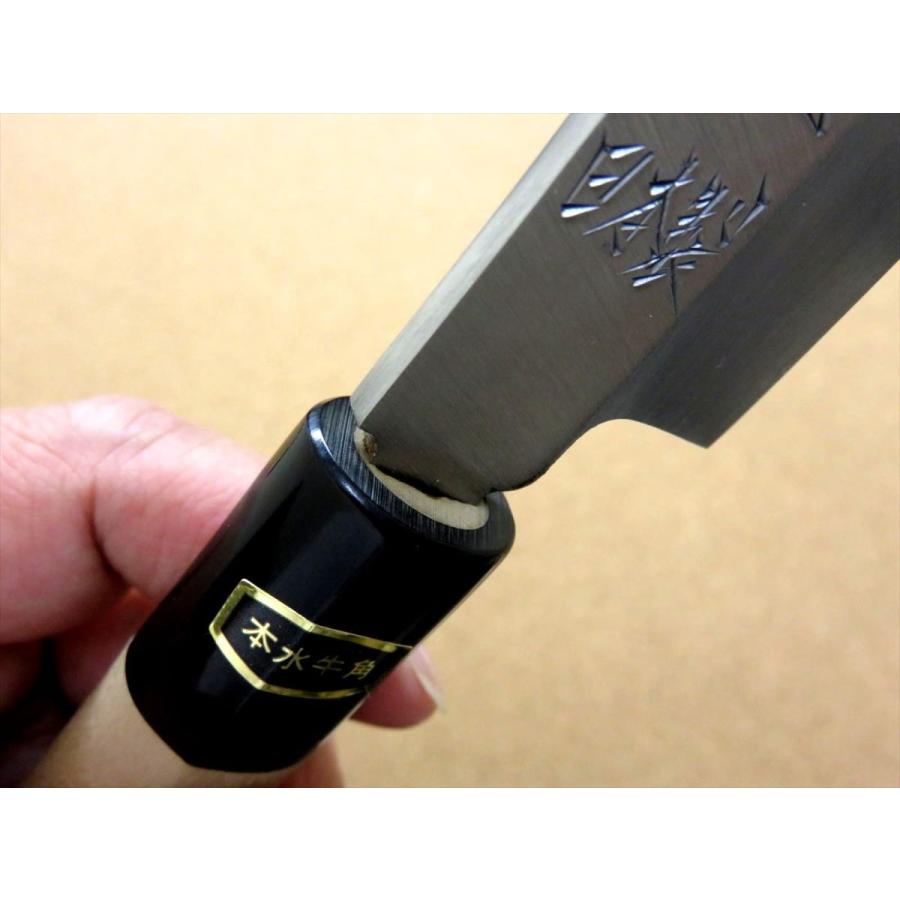 関の刃物 柳刃包丁 265mm 白紙3号 炭素鋼 片刃 右利き 刺身包丁 水牛角 包丁 柳刃包丁 26.5cm (265mm) 関の刃物 炭素鋼 白紙3号 右利き