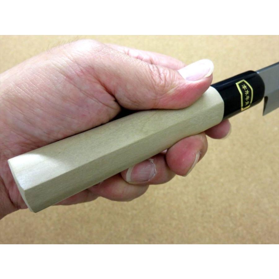 関の刃物 柳刃包丁 265mm 白紙3号 炭素鋼 片刃 右利き 刺身包丁 水牛角 包丁 柳刃包丁 26.5cm (265mm) 関の刃物 炭素鋼 白紙3号 右利き