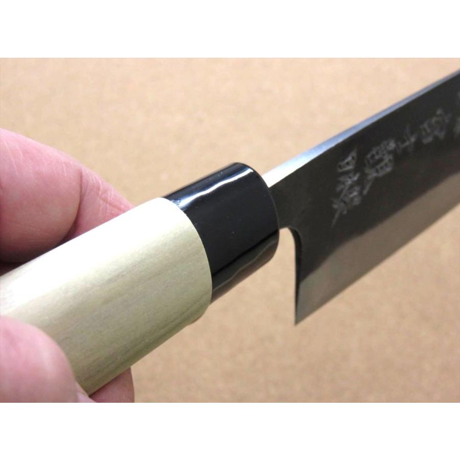 包丁 菜切り包丁 16cm (160mm) 関の刃物 黒打 青紙2号 軟鉄 炭素鋼