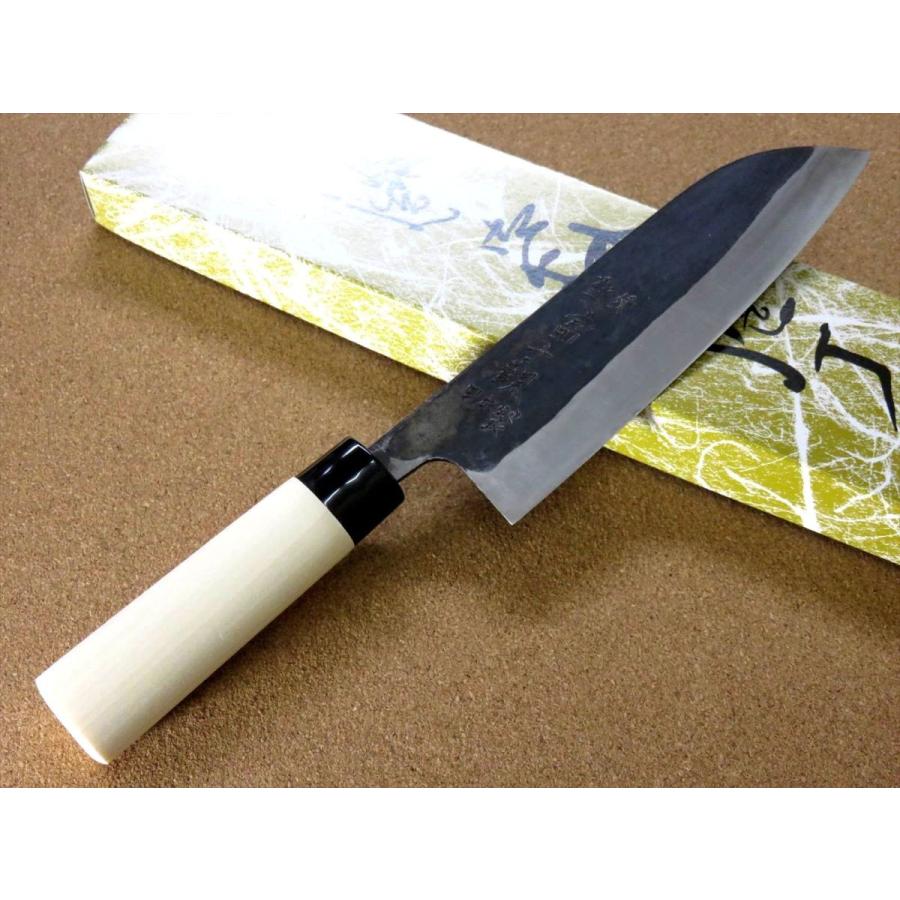 有次 特製 日本鋼(SK鋼) ハガネ 三徳 18cm 研ぎ済み 京都 包丁