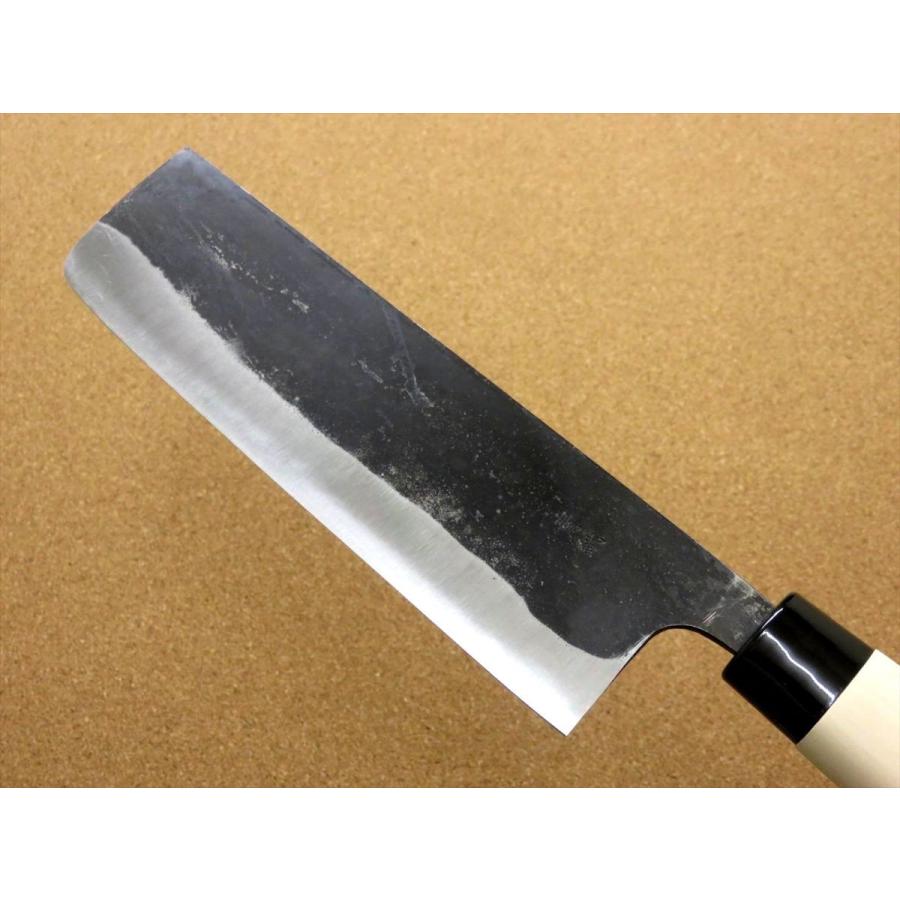 包丁 菜切り包丁 18cm (180mm) 関の刃物 黒打 青紙2号 軟鉄 炭素鋼