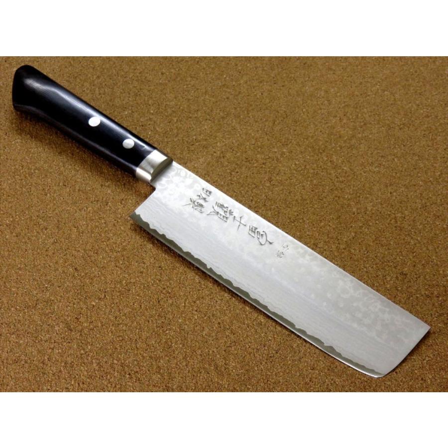 包丁 菜切り包丁 16.5cm (165mm) 関の刃物 ダマスカス 17層 鍛錬 V金10