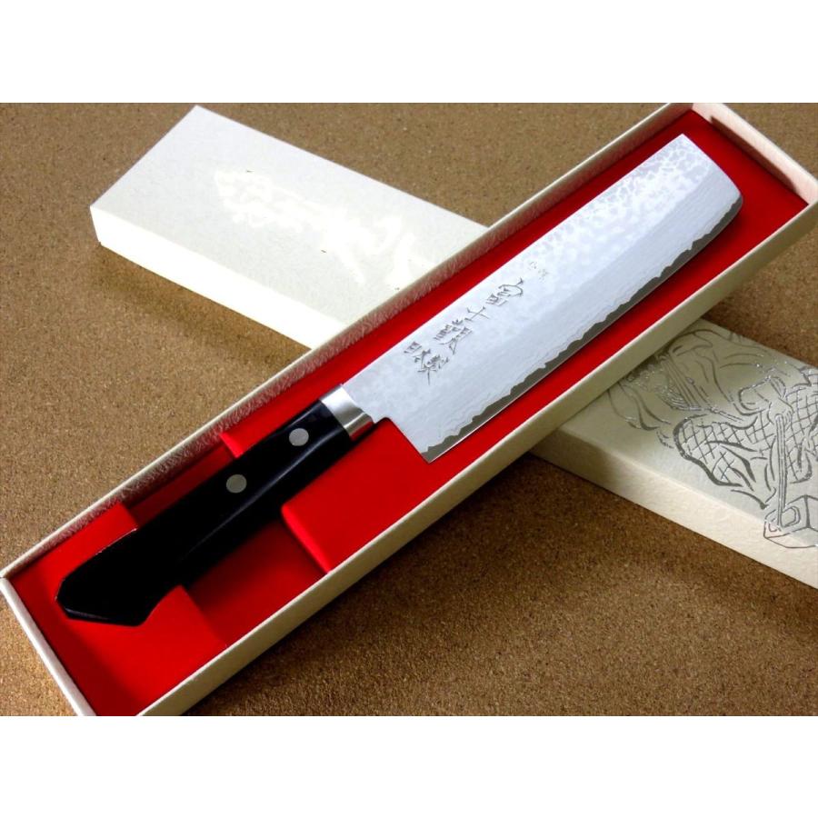 包丁 菜切り包丁 16.5cm (165mm) 関の刃物 ダマスカス 17層 鍛錬 V金10