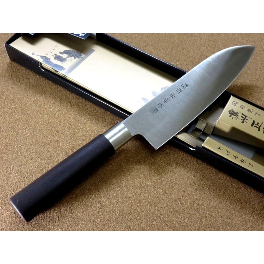 包丁 三徳包丁 17cm (170mm) 関の刃物 濃州正宗作 ステンレス 両刃