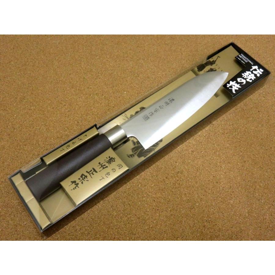 包丁 三徳包丁 17cm (170mm) 関の刃物 濃州正宗作 ステンレス 両刃
