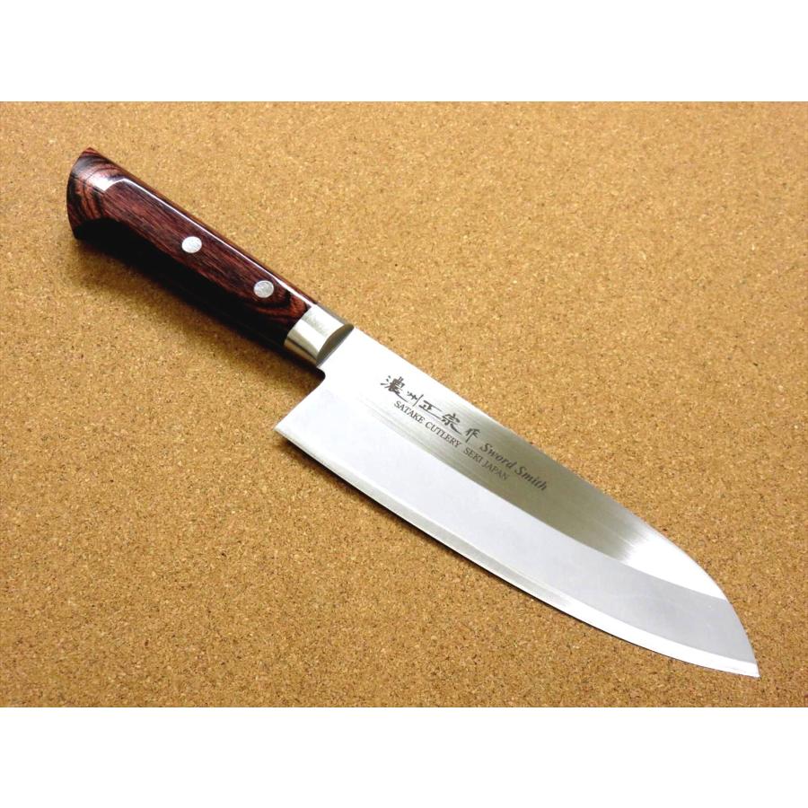 包丁 三徳包丁 17cm (170mm) 関の刃物 濃州正宗作 割込