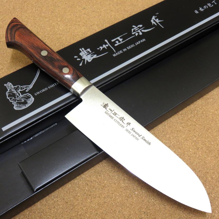 包丁 三徳包丁 17cm (170mm) 関の刃物 濃州正宗作 三層鋼 割込