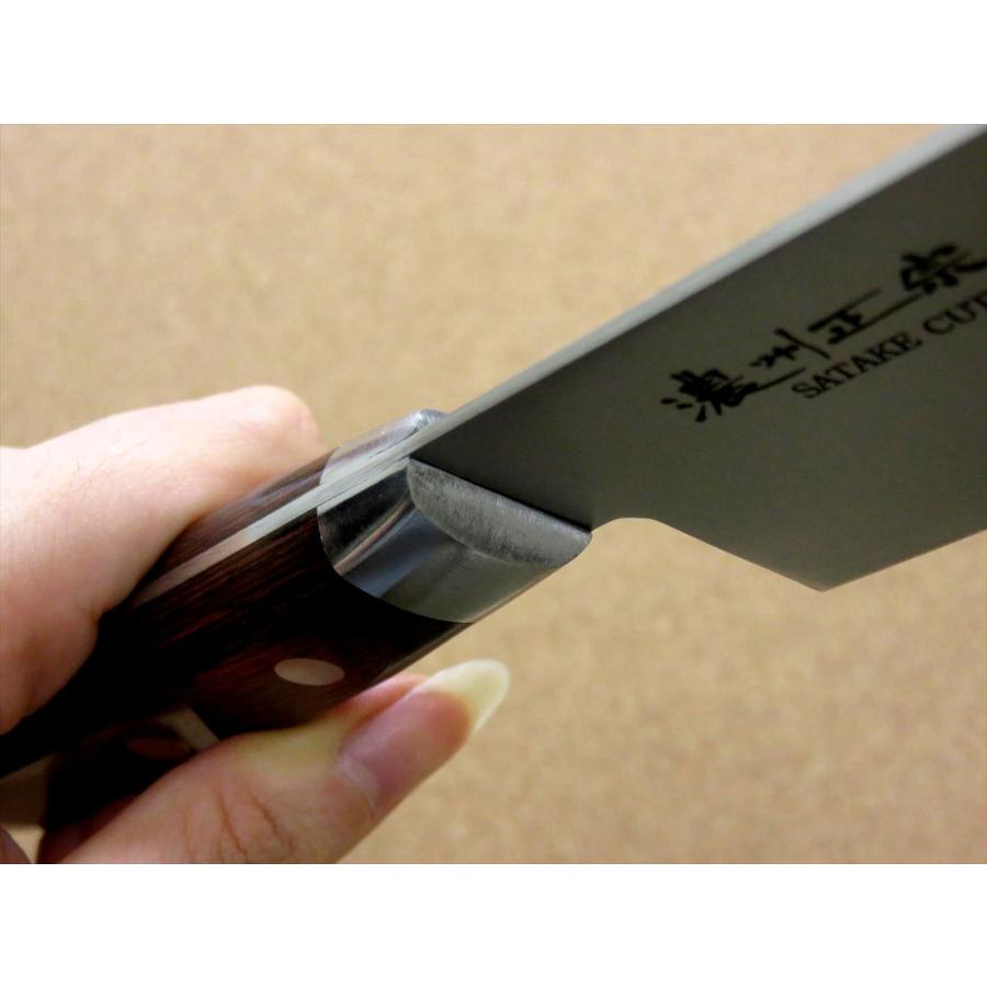 包丁 三徳包丁 17cm (170mm) 関の刃物 濃州正宗作 三層鋼 割込 ステンレス鋼 両刃 文化包丁 日本製_5