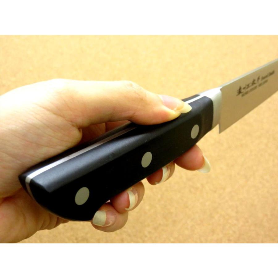 正広別作 筋引き包丁 鋼 刃渡り240mm ローズウッド柄 本職プロ用 牛刀