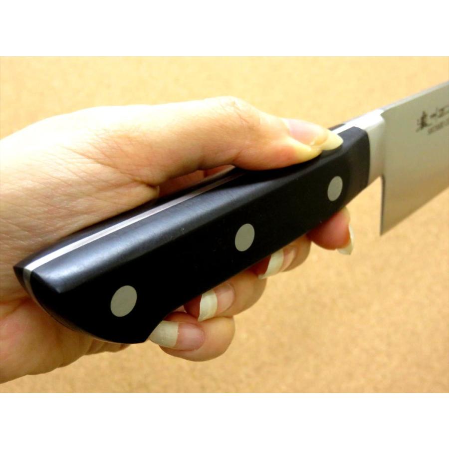 包丁 牛刀 21cm (210mm) 関の刃物 濃州正宗作 ステンレス刃物鋼 本通し