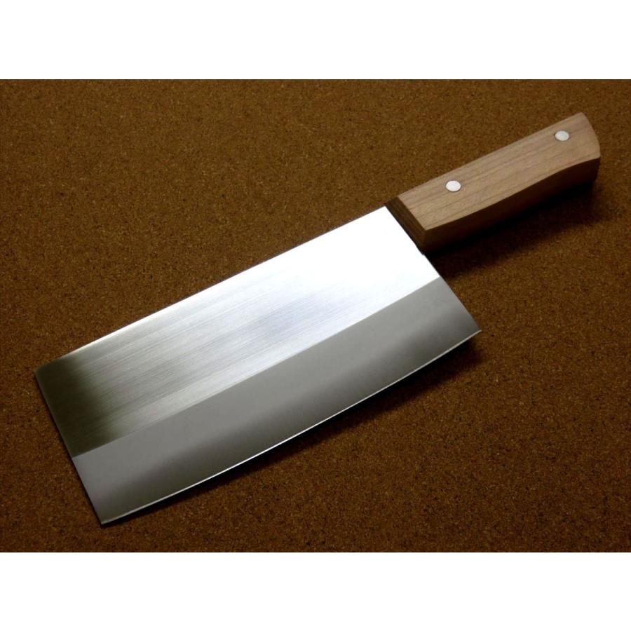 包丁 中華包丁 17.5cm (175mm) 関の刃物 濃州正宗作 ステンレス鋼 白木