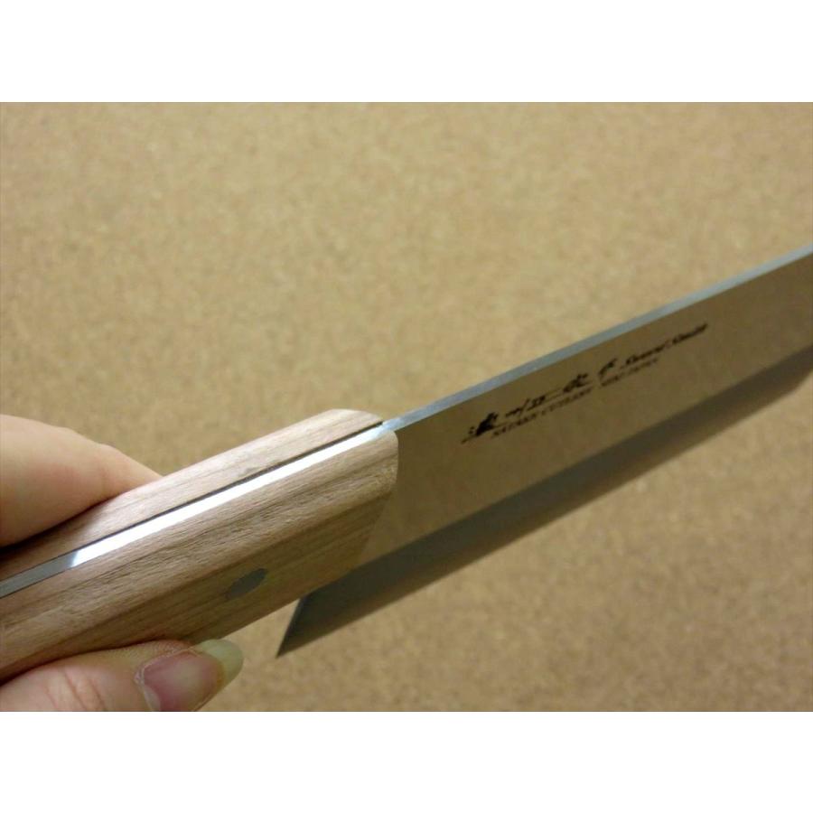 包丁 中華包丁 17.5cm (175mm) 関の刃物 濃州正宗作 ステンレス鋼 白木